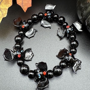 Bat Bracelet | Lampwork Bat Bracelet
