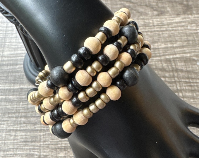 Morse Code Memory Wire Bracelet | Beaded Bracelet | Message in a Bracelet | Support Bracelet