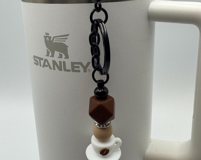 Coffee Straw Charm | Stanley Cup Accessories |  Halloween Straw Charm | Coffee Key Chain/Purse Charm