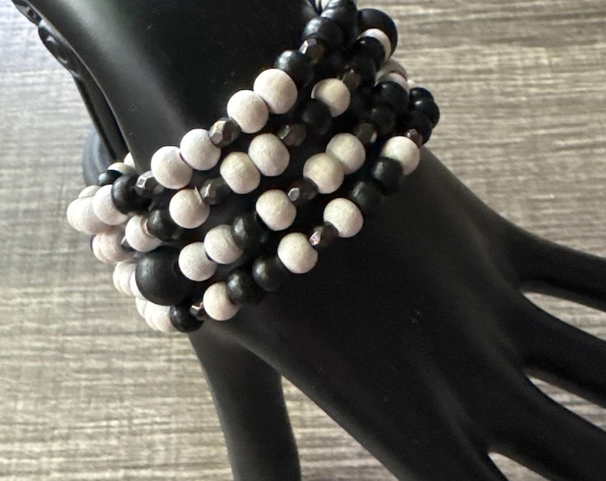 Morse Code Memory Wire Bracelet | Beaded Bracelet | Message in a Bracelet | Support Bracelet