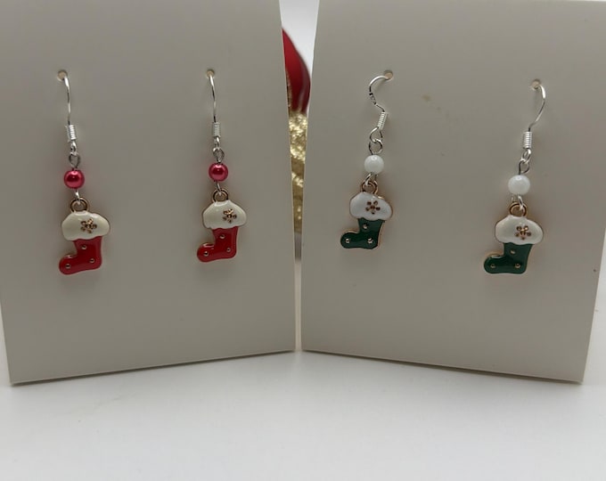 Christmas Stocking Earrings | Holiday Earrings