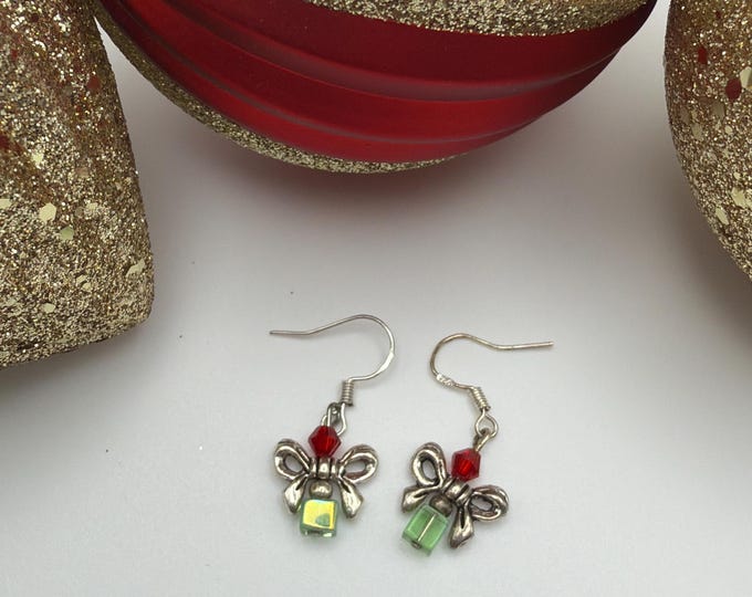 Present w/Bow Christmas Earrings | Stocking Stuffer
