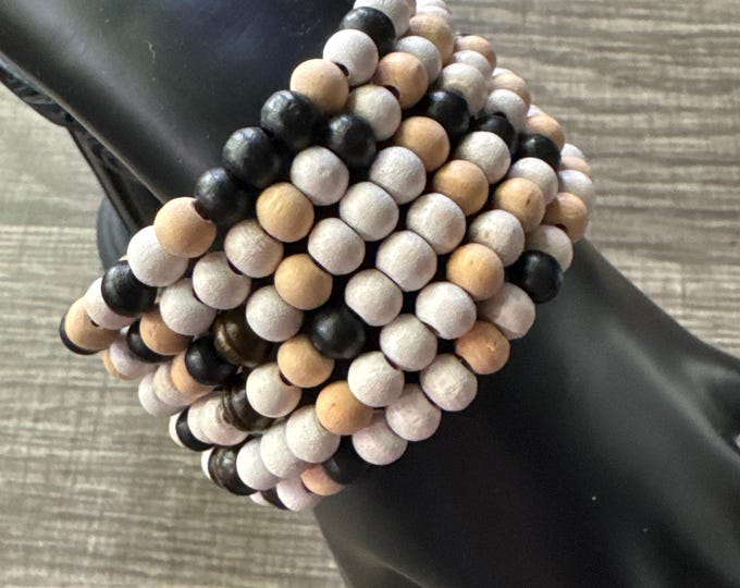 Morse Code Memory Wire Bracelet | Beaded Bracelet | Message in a Bracelet | Quote Bracelet |