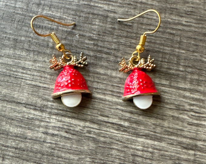 Red Bell Earrings | Christmas Earrings | Stocking Stuffer