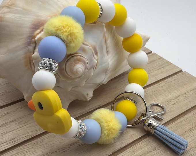 Yellow Duck Wristlet/Keychain | Duck Wristlet | Yellow Duck Key Chain