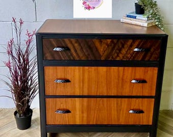 LOCAL PICKUP Only** MCM Chevron Chest, Artisan Refinished