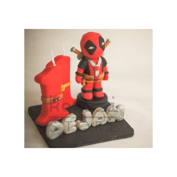 Birthday Candle Theme Deadpool Etsy Birthday Candle Theme Deadpool Etsy