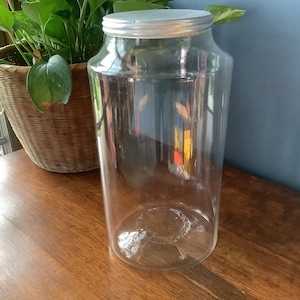 Vintage Tall Hand Blown Jar/Canister Jar/Apothecary Jar