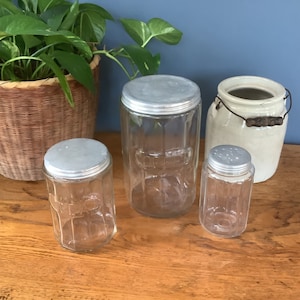 Vintage HoosierCoffee Jar/Tea Jar/Spice Shaker Jar Set