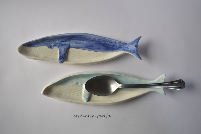 Ceramic Fin Whale Dish