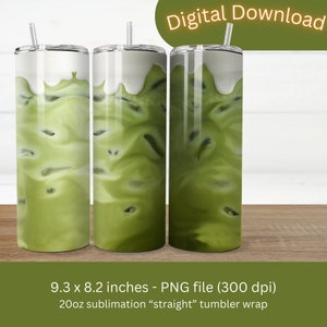 May include: Three 20 ounce sublimation straight tumblers with a green and white marbled design. The tumblers are 9.3 inches tall and 8.2 inches wide. The design is a digital PNG file with 300 dpi resolution.