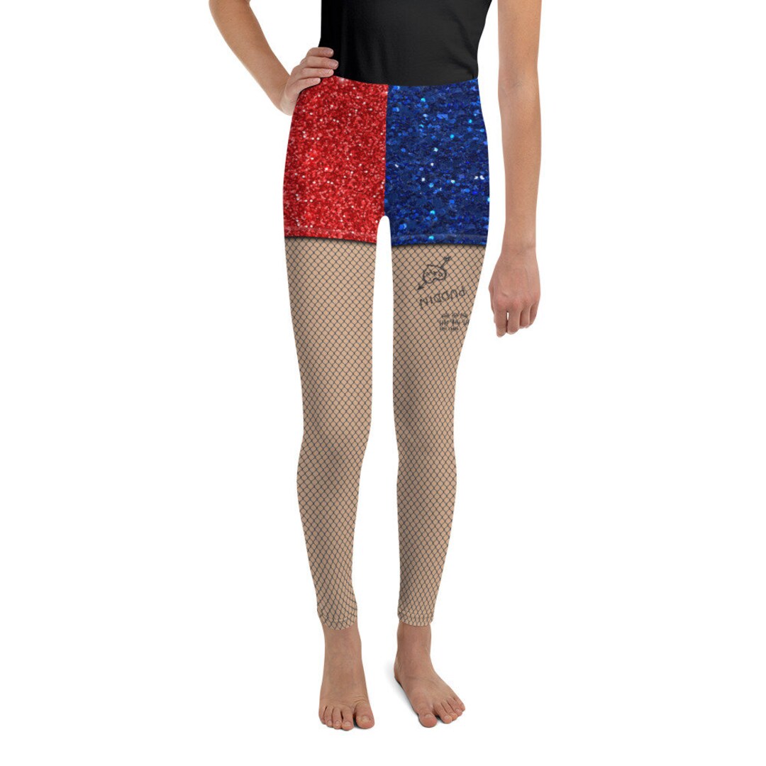 Harley Quinn Leggings Cosplay Leggings Faux Print on Etsy