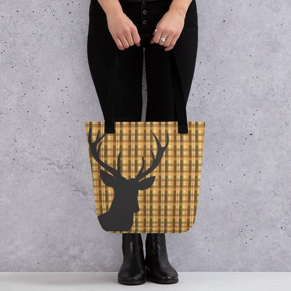 Reindeer tote Shoulder bag Purse Women's handbag Fun | Etsy