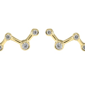 Stardust - zodiac earrings gold plated