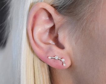 Aries Zodiac Earrings - Christmas Gift - Celestial Jewelry - Bridesmaid Gifts - Birthday Gift for Her - Zodiac Jewelry - teen girl gift