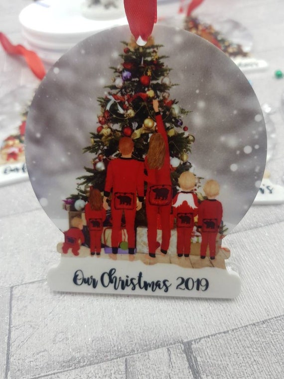 Personalised Large Snowglobe Bauble Christmas Tree Decoration Etsy
