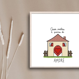 Framework Home Home Canvas New House First Home Print Print