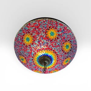 Handgefertigte Türkische Mosaik Lampe aus Murano Glas
