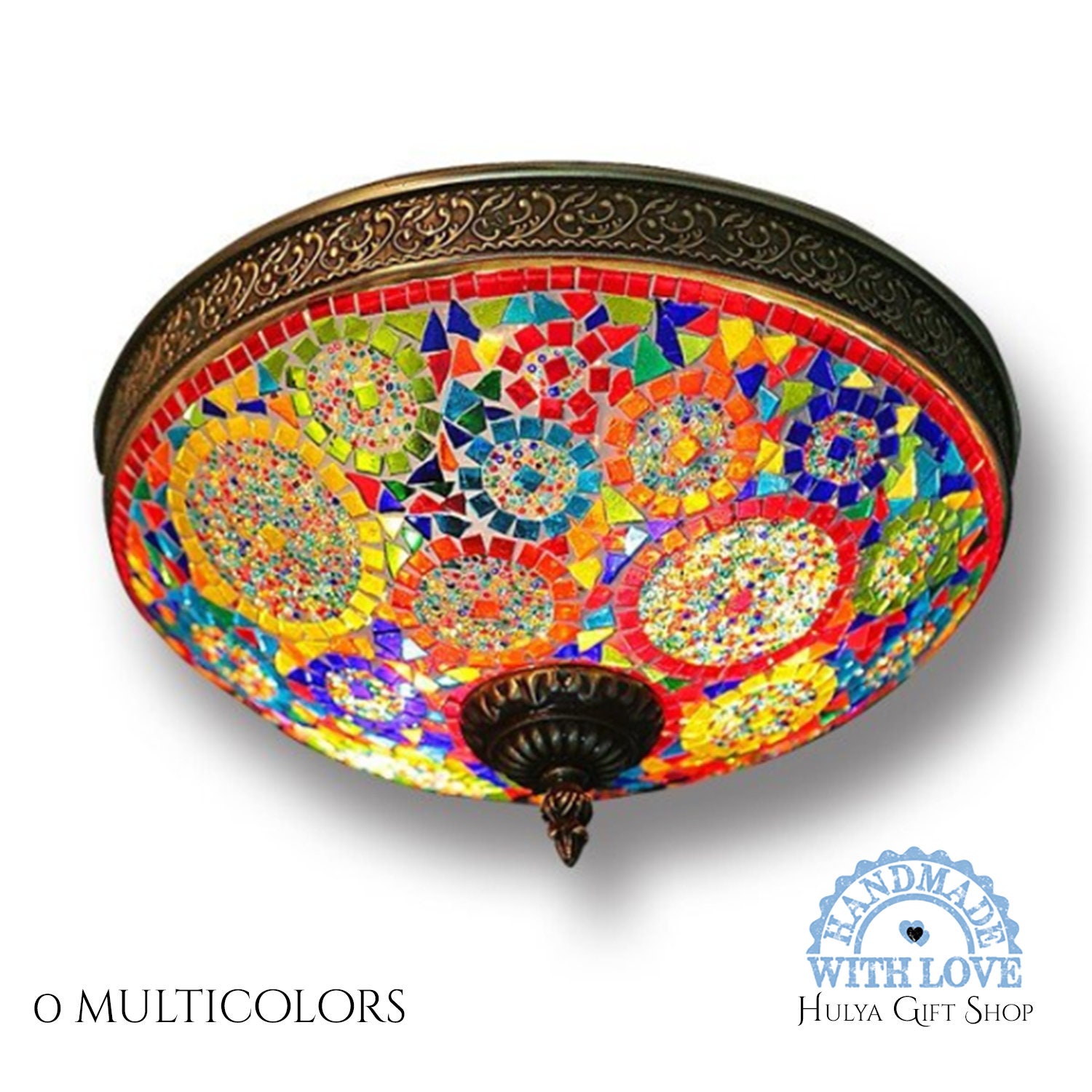 Turkish Lamp Moroccan Lamp Hand Made Lamp Multi Color