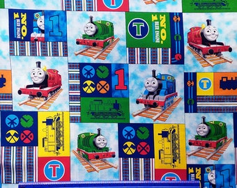 Fat Quarter Thomas The Tank Engine The Color Express Numbers Quilting Fabric B