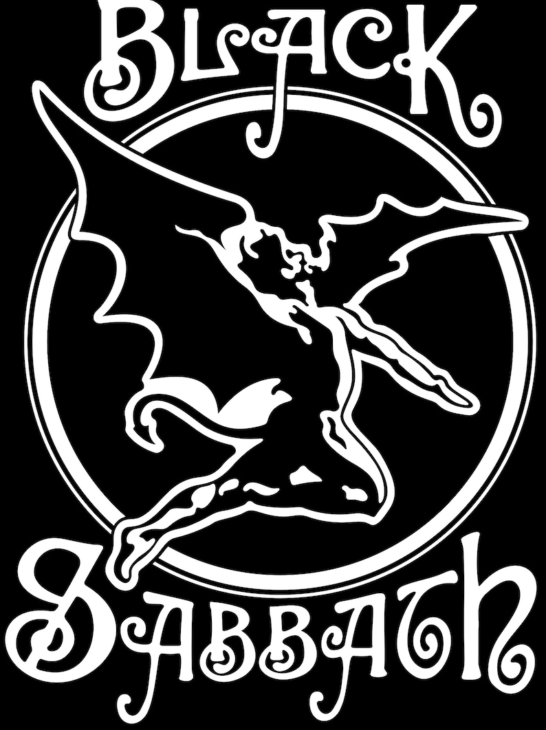 Black Sabbath SVG Poster Logo Text. Vector Format. Plus Ai. Etsy