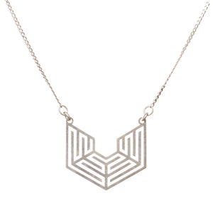 Collana Maia, Collana Labirinto in Argento, Collana Labirinto, Gioielli Labirinto, Labirinto Greco, Gioielli Minimal