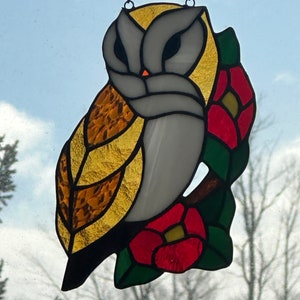 Stained Glass Owl Sun Catcher