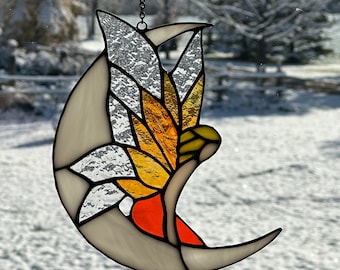 Stained Glass Fairy Sun Catcher