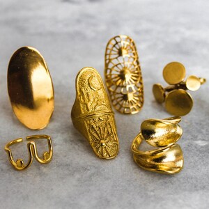 Statement Rings, Full Finger Ring,  Chunky Gold Ring, Gold Statement Ring, Adjustable Large Rings, Big Rings, Extra Large Ring