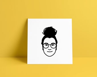 Custom portrait, social media avatar, profile picture, illustration, drawing