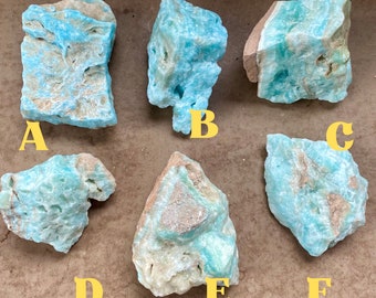 BLUE ARAGONITE ROUGH Your Choice