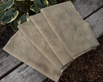 OLD GLORY WHITE #5.3 Hand-dyed Wool Collection - 1/4 yd Premium Wool
