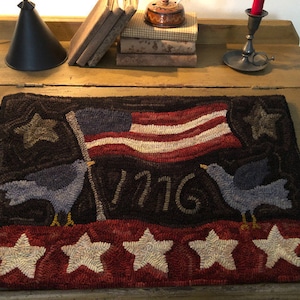 INDEPENDENCE - Rug Hooking Pattern Designed by Therese Shick