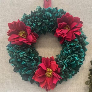 12" Proddy FLOWER WREATH KIT - 3-Dimentional - Designed by The Wool'n Gardener image 6