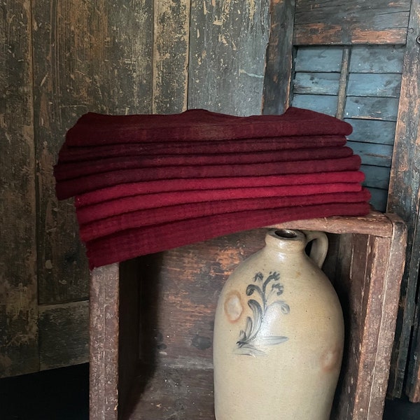 PA BARN RED Hand-dyed Wool Collection - 100% Premium Wool