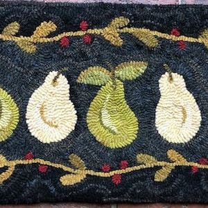 WINTER PEARS - Rug Hooking Pattern Designed by Therese Shick - Etsy