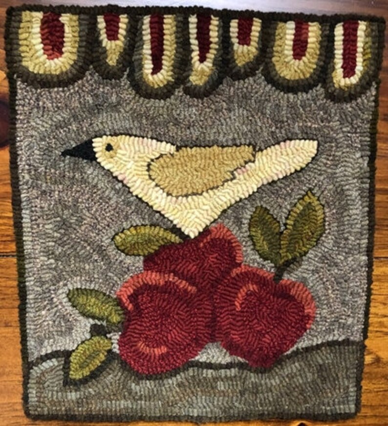 APPLES TO APPLES - Rug Hooking Pattern Designed by Therese Shick - Etsy