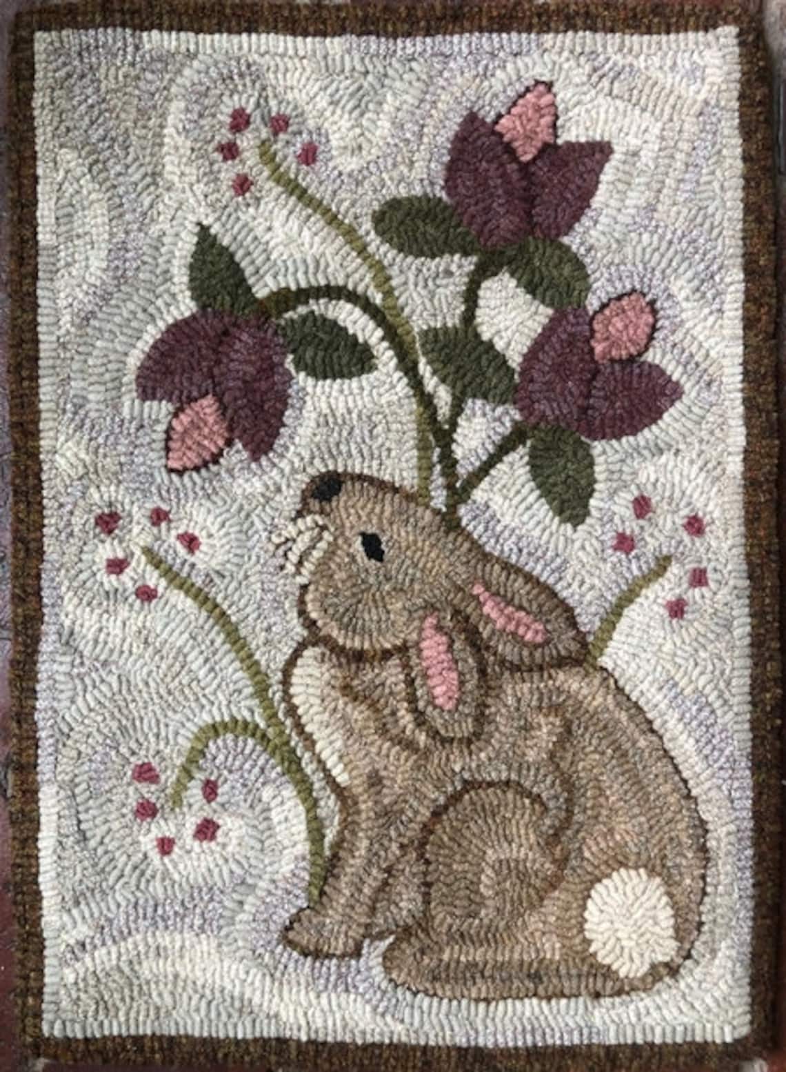 Spring Hooked Rugs SPRING HAS SPRUNG - Traditional Rug Hooking Pattern Designed by Therese ...
