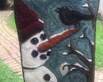 WINTER PALS rug hooking pattern - Designed by Therese Shick