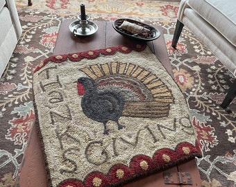 TURKEY DAY - Rug Hooking Pattern Designed by Therese Shick