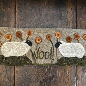 WOOL &#39;N SHEEP Rug Hooking Pattern Designed by Therese Shick
