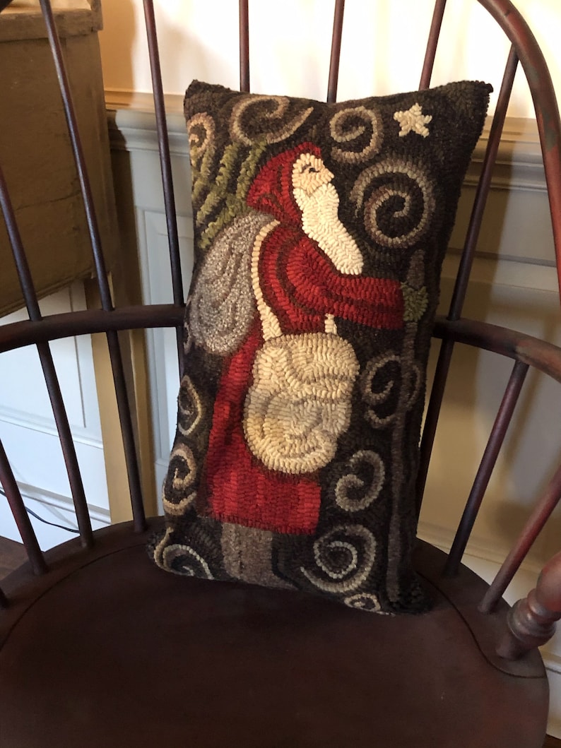 SIMPLE SANTA LARGE Rug Hooking Pattern Designed by Therese Etsy