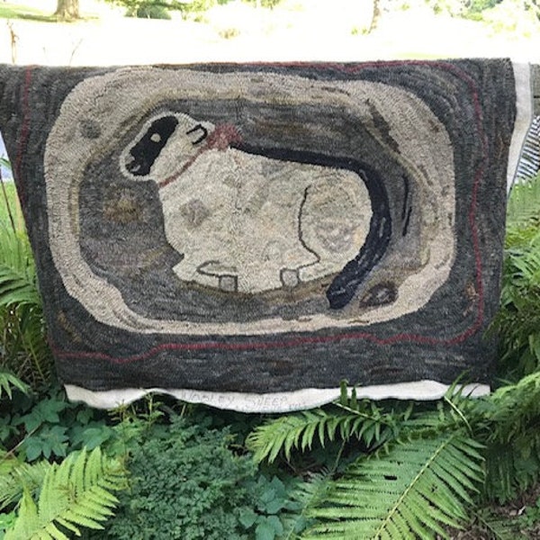 Sheep Rug Hooking Pattern Etsy