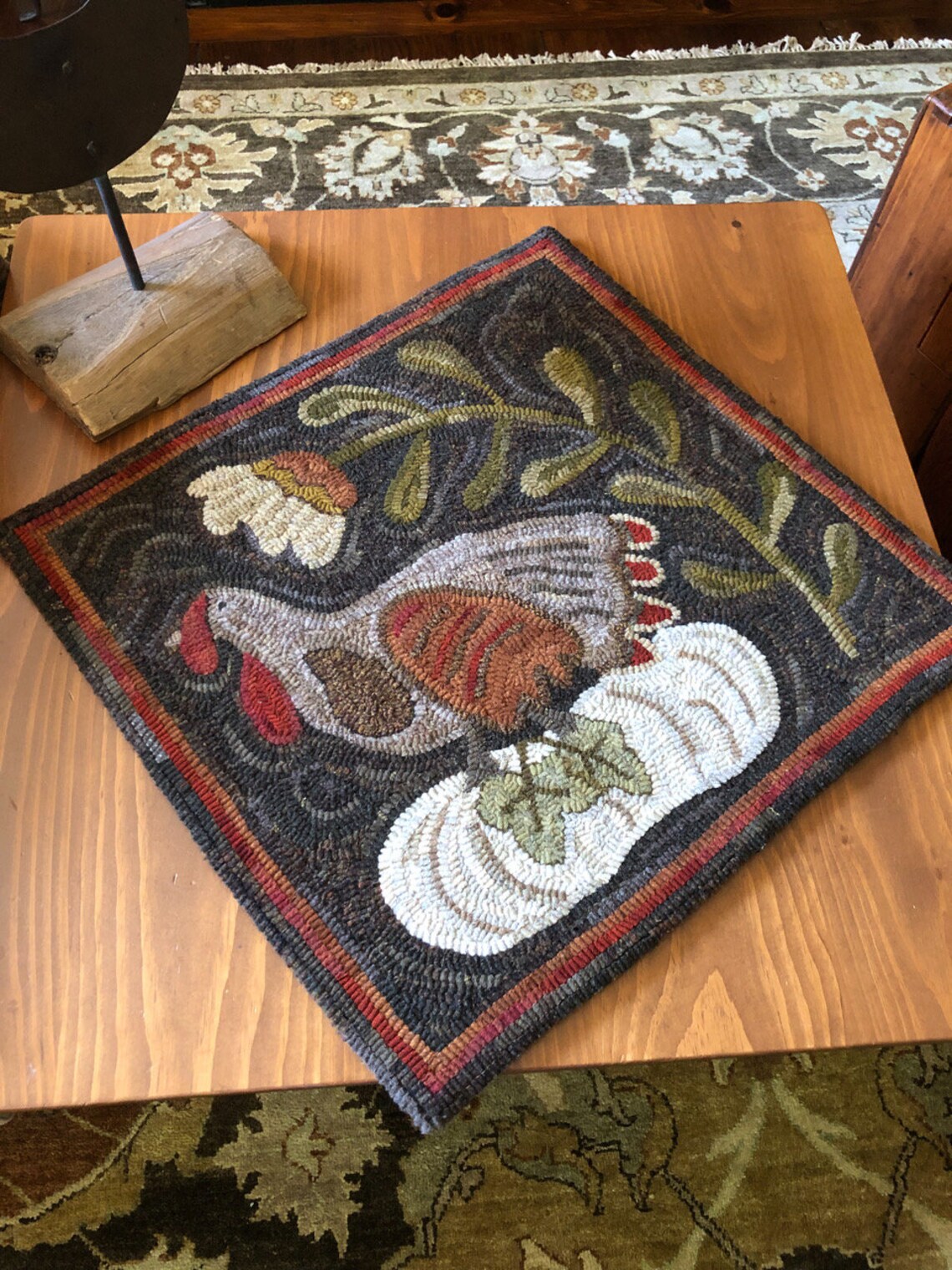 Turkey Hook Rug WILD TURKEY - Rug Hooking Pattern Designed by Therese Shick - Etsy