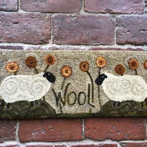 WOOL 'N SHEEP Rug Hooking Pattern Designed by Therese Shick - Etsy