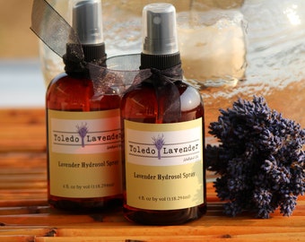 4 oz. Lavender Linen Spray, Hydrosol, Pillow Spray, Floral Water