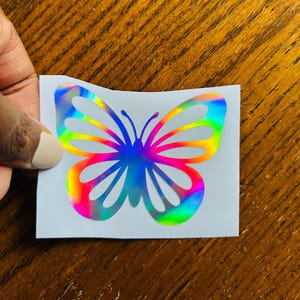 Butterfly Holographic Car Decal