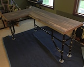Pipe desk, media desk, office desk, L - shaped , corner desk