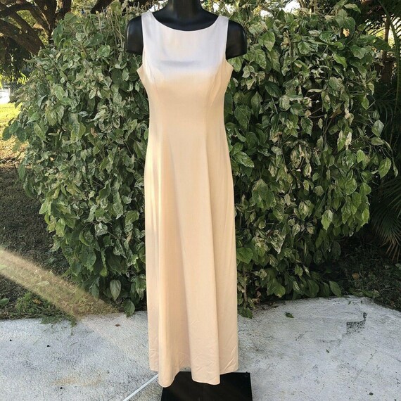 Champagne Formals Dress Womens Size 4 Long A-Line… - image 7