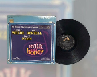 Robert Weede Mimi Benzell Molly Picon Milk And Honey Original Broadway 1961 LP Vinyl Record Vintage